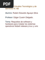 Download Requisitos de Software y Hardware Para Instalar Los Sistemas Operativos Nobel Netware by Eduardo Aguayo SN94600163 doc pdf