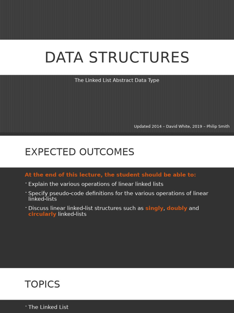 Linked List Data Structure Overview | PDF | Computer Programming ...