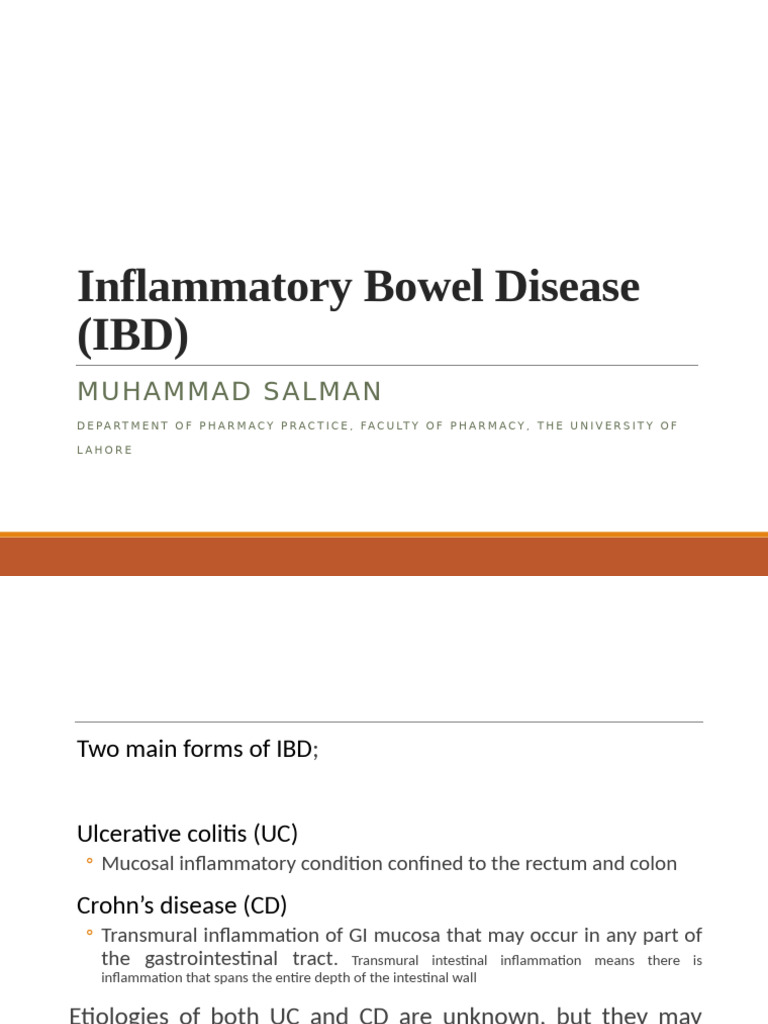 Inflammatory Bowel Disease | PDF | Crohn's Disease | Inflammatory Bowel ...
