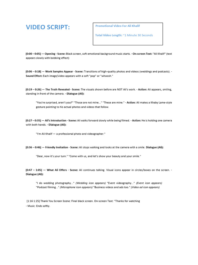 Video Script | PDF