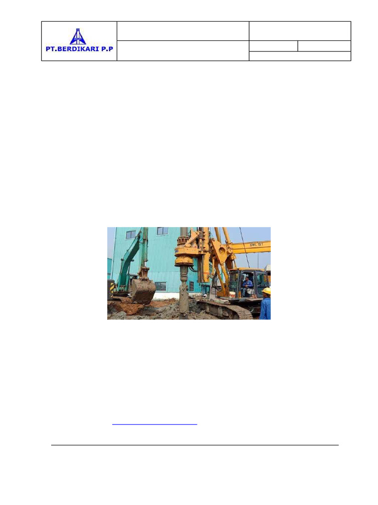 Bored Pile Construction Method Statement | PDF | Pipe (Fluid Conveyance ...