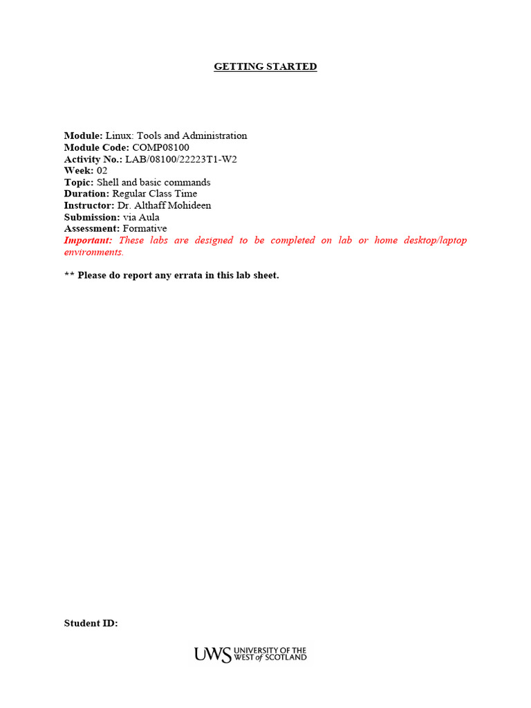 Lab 02 | PDF | Computing | System Software