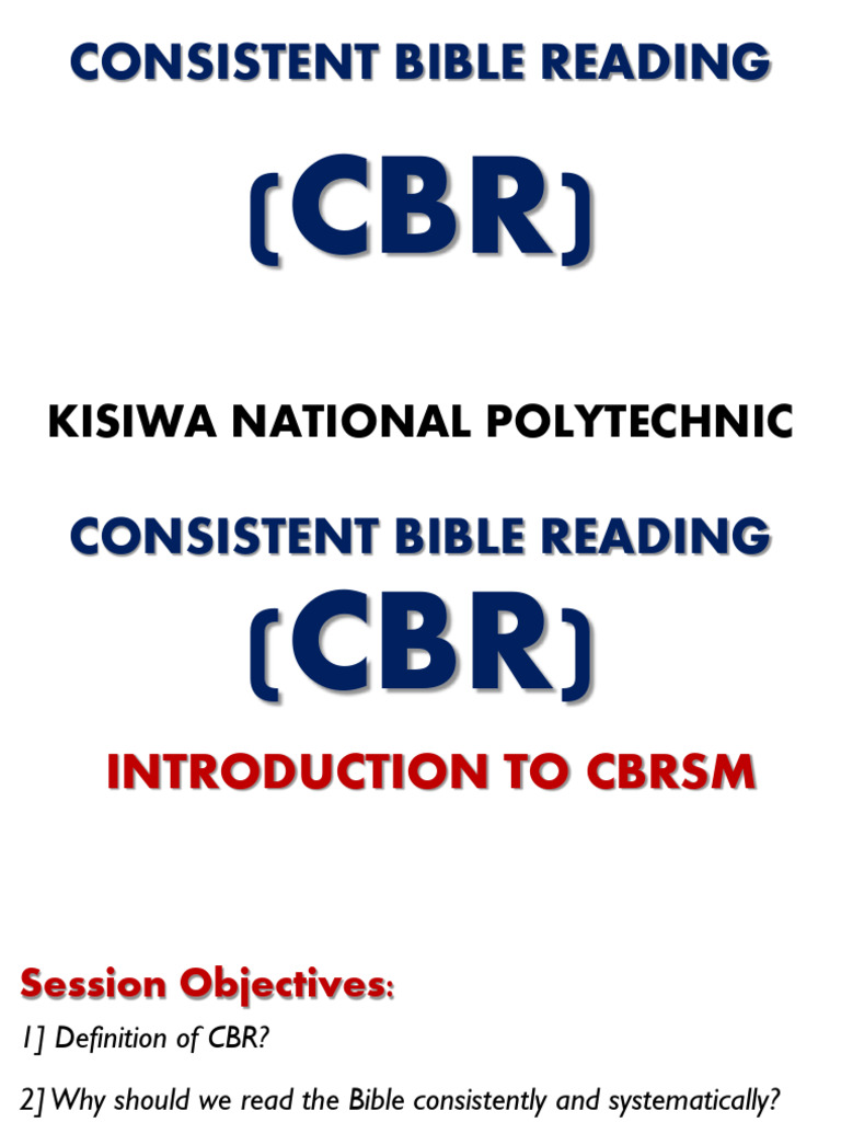 Introduction To CBRSM | PDF | Bible | Revelation