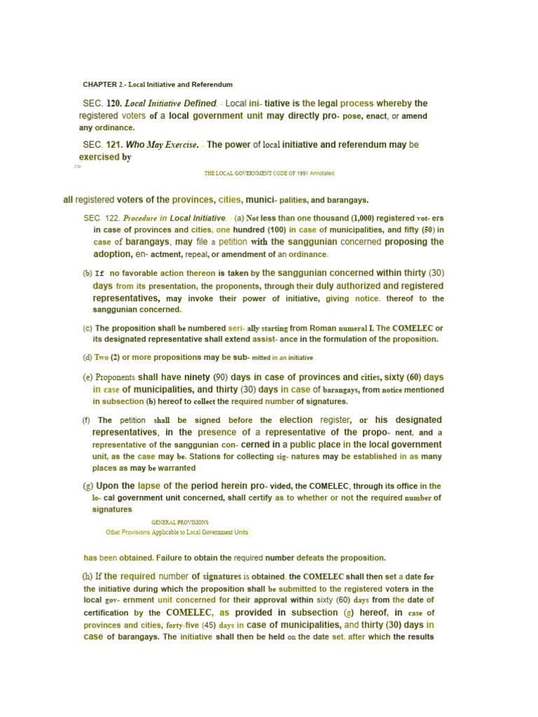 Loc Gov Book Local Initiative and Referendum Pages (g Docs) | PDF ...