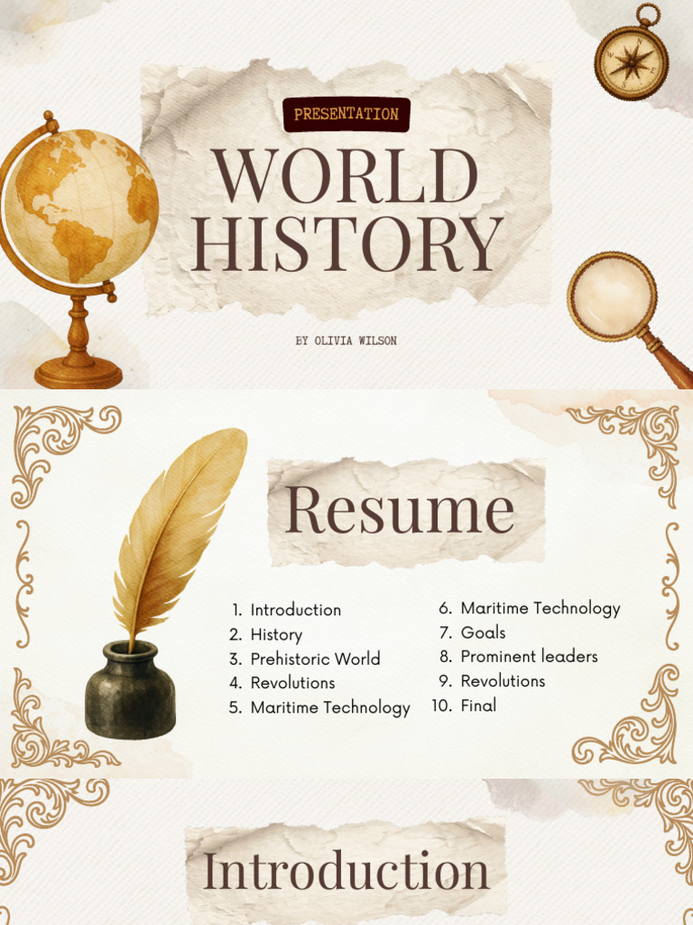 Beige and Brown Slide Vintage History Proposal Presentation - 20251109 ...