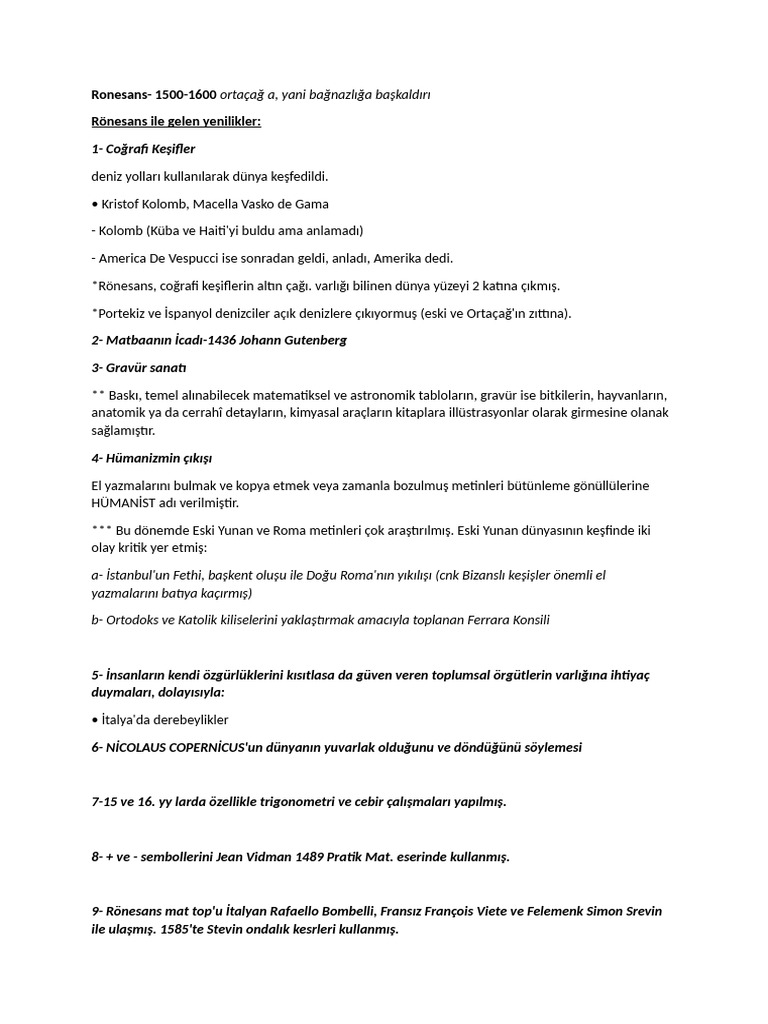 Ronesans | PDF