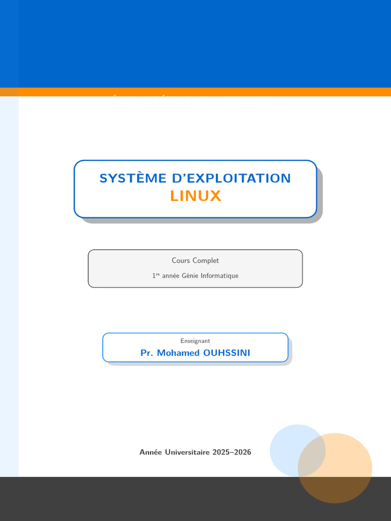Cours Linux Complet | PDF | Linux | Distribution Linux
