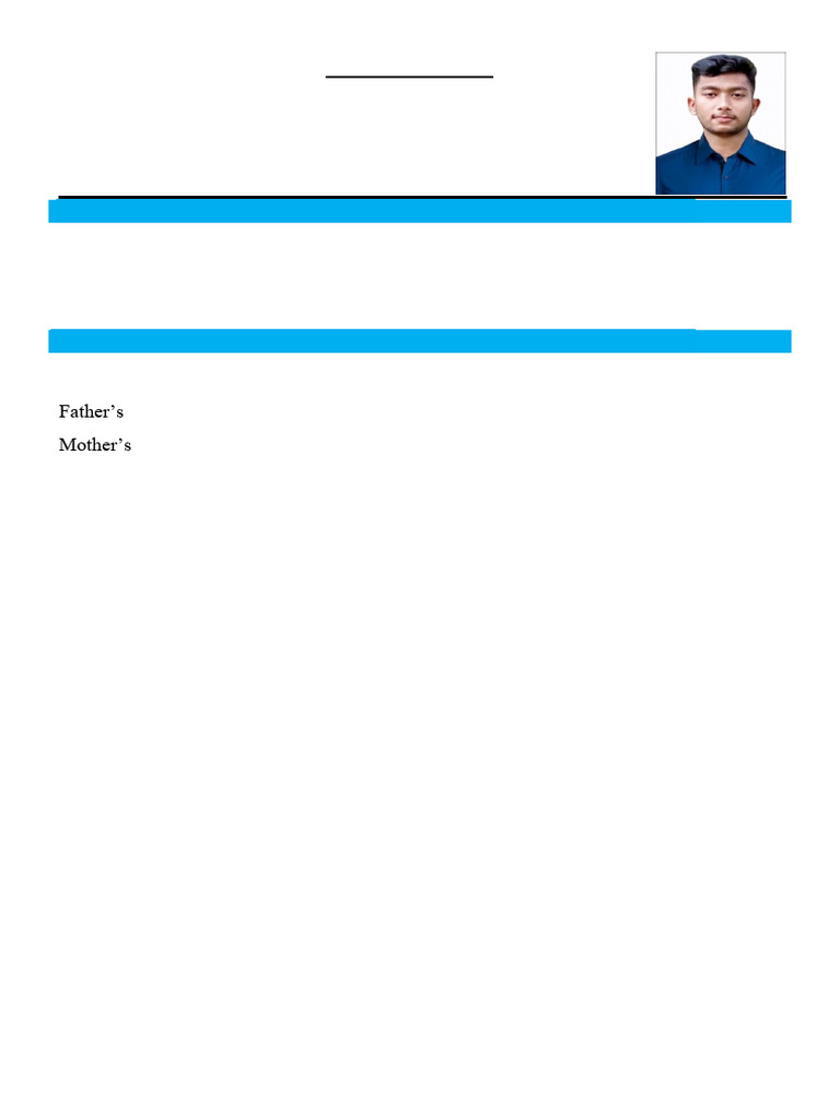 Md. Emon Hossain Cv111-1 | PDF