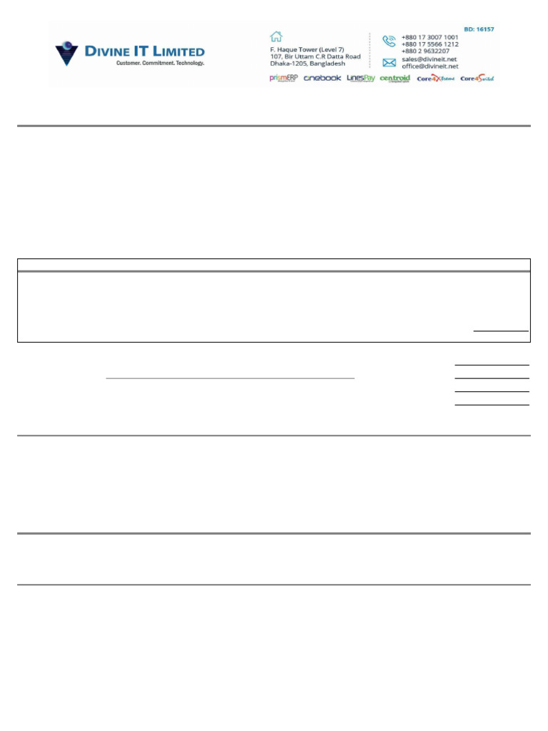 Invoice for Yearly Hosting & Support | PDF | Invoice | Money