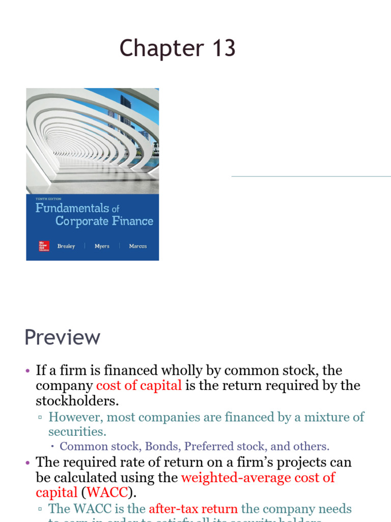 WACC and Company Valuation Explained | PDF | Cost Of Capital | Capital ...