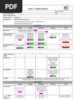 Grade 2 Weekly Lesson Plan: Term 1, Week 3 | PDF | Phonics | Reading ...