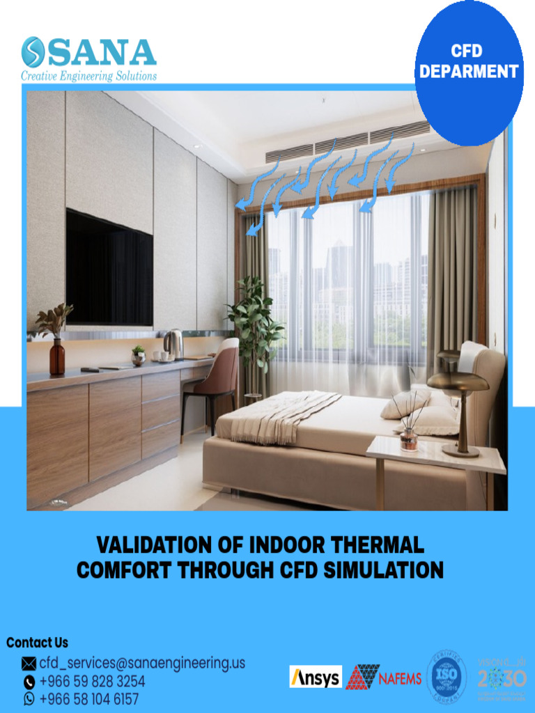 Indoor Thermal Comfort Through CFD Simulation 1760021049 | PDF
