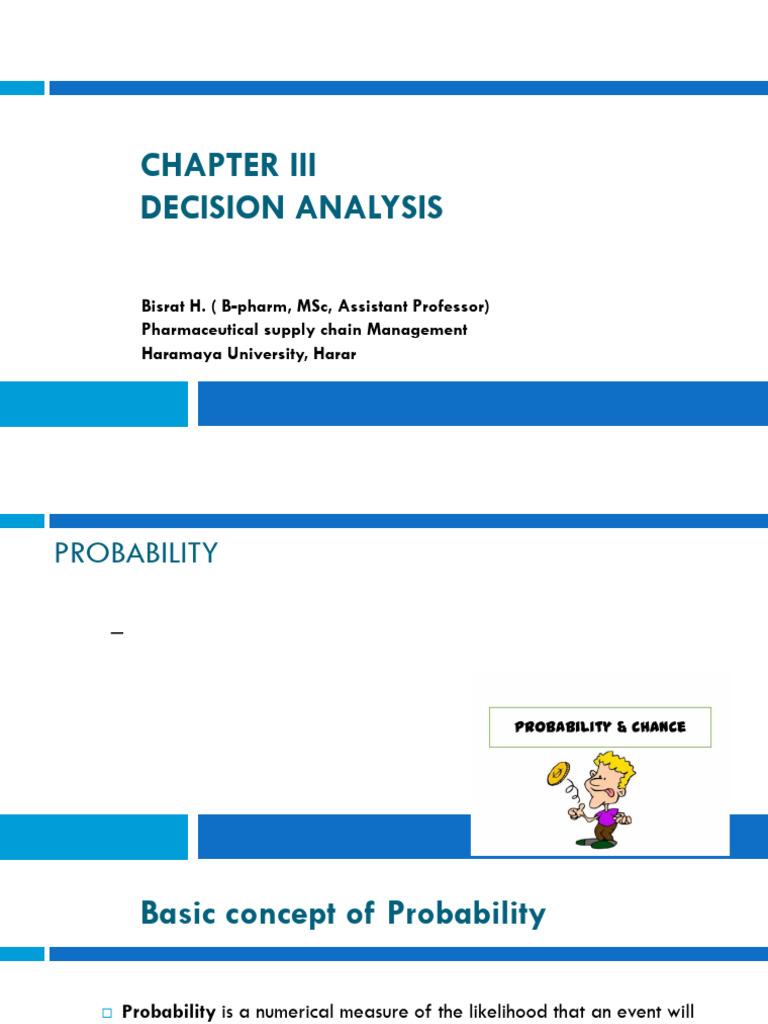 Decision Analysis and Probability | PDF | Probability | Experiment