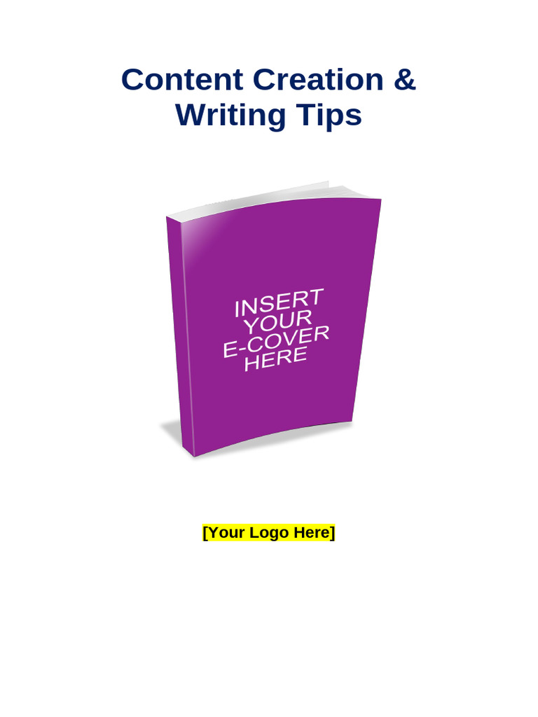 Essential Content Creation Tips | PDF | Books | Information