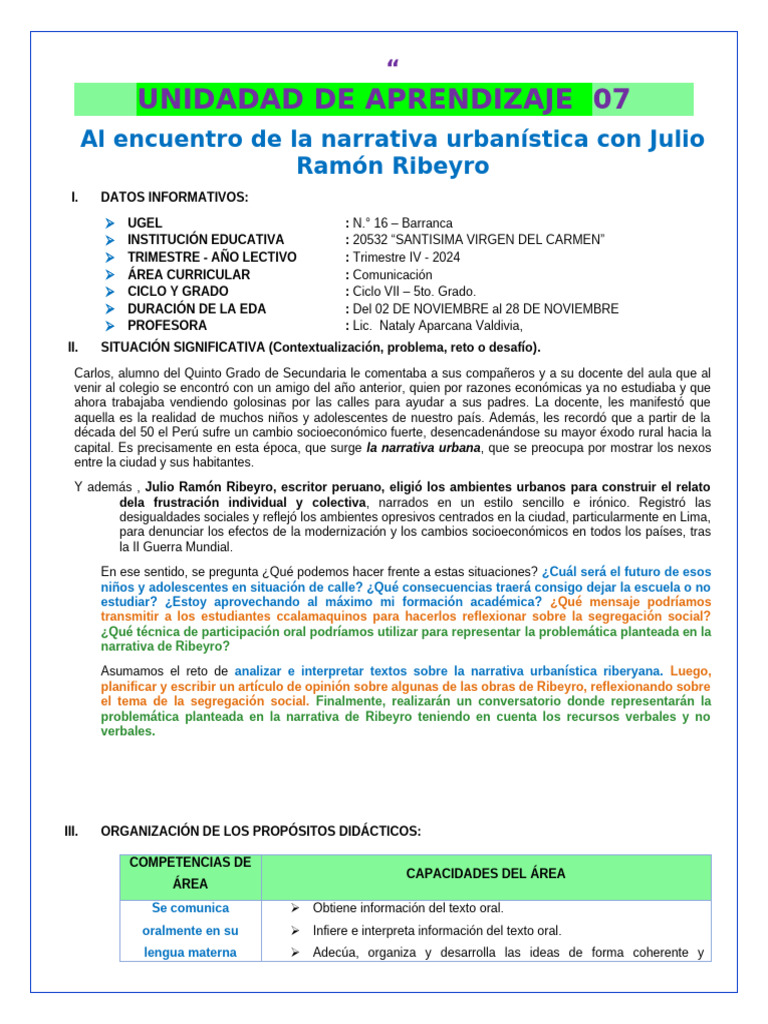 Eda 5 Quinto Actual 2025 | PDF | Aprendizaje | Comunicación no verbal