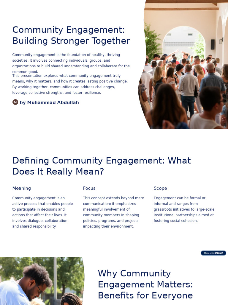 Community Engagement Strategies Explained | PDF | Community ...
