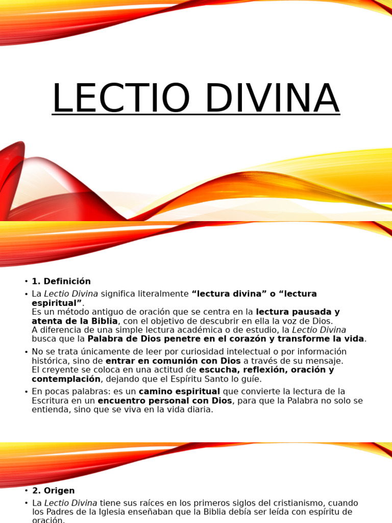 Guía Práctica de Lectio Divina | PDF | Lectio Divina | Oración