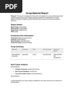 Material Return Note Template | PDF