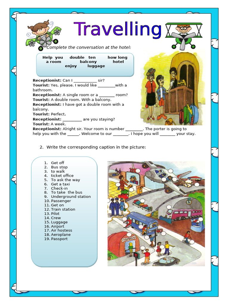 Hotel Conversation and Travel Vocabulary | PDF