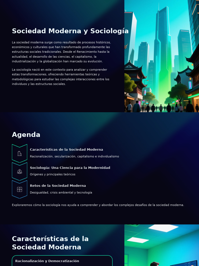 Sociología y Desafíos de la Modernidad | PDF | Sociología | Sociedad