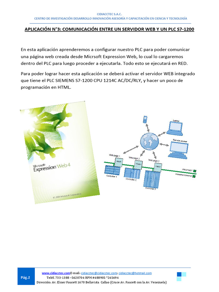 Comunicación Web con PLC S7-1200 | PDF | Red mundial | Internet y web
