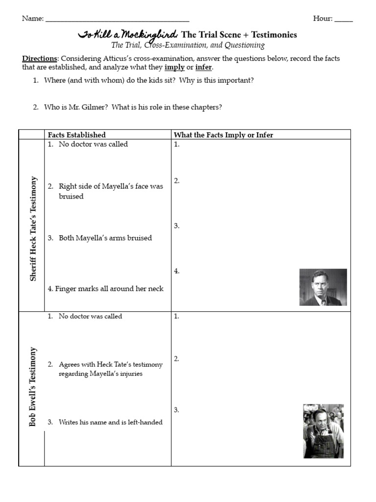 Heck Tate's Testimony Analysis | PDF | To Kill A Mockingbird