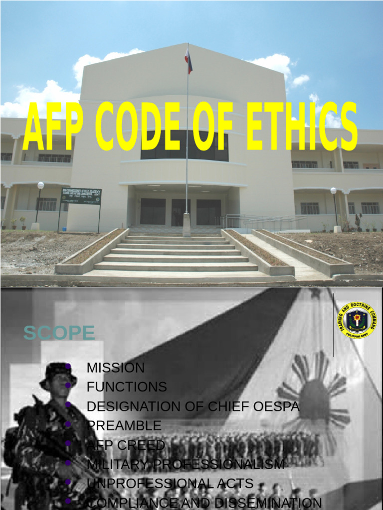 AFP Code of Ethics and Professionalism | PDF | Courage | Loyalty