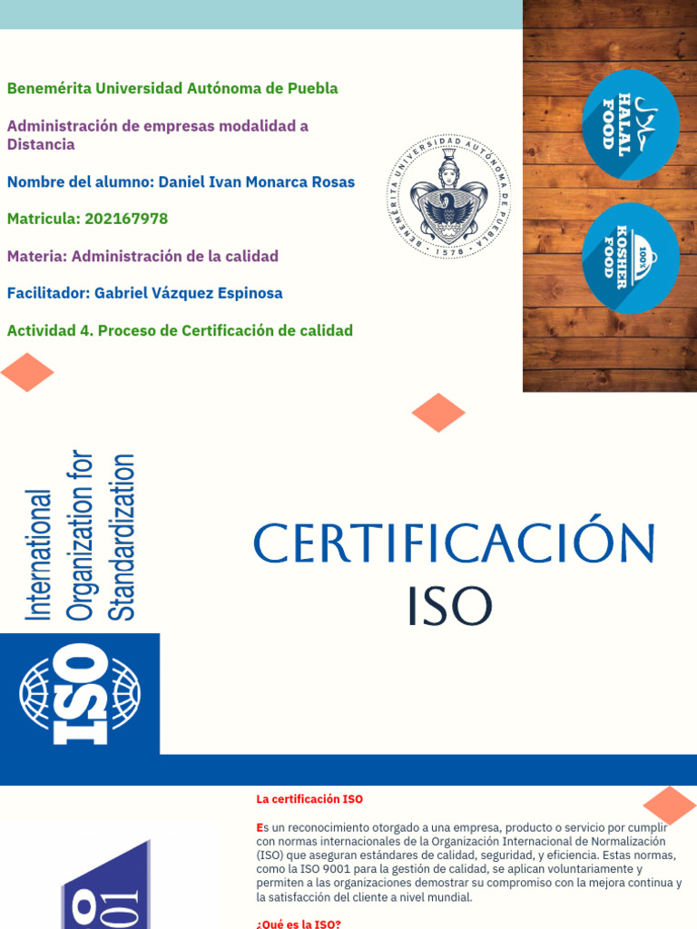 Proceso de Certificación ISO y Kosher | PDF | Calidad (comercial)