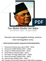 Tun Abdul Ghafar Bin Baba