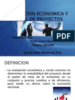 Evaluacion Economica y Social de Proyectos
