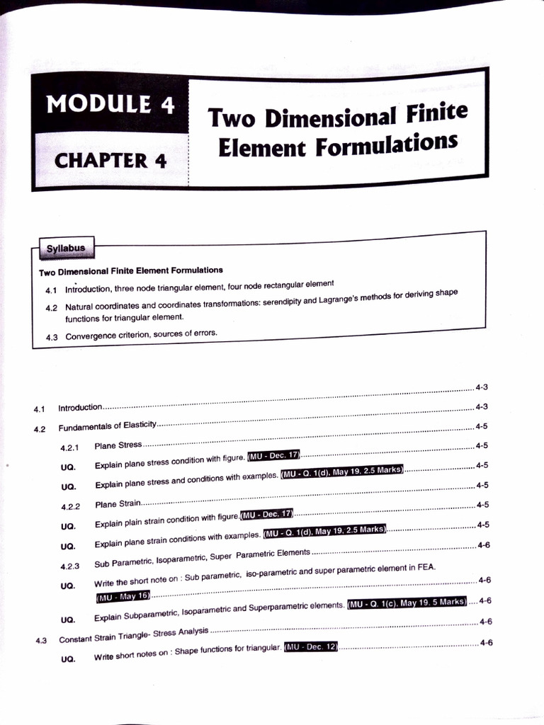 FEA MoD 4 | PDF