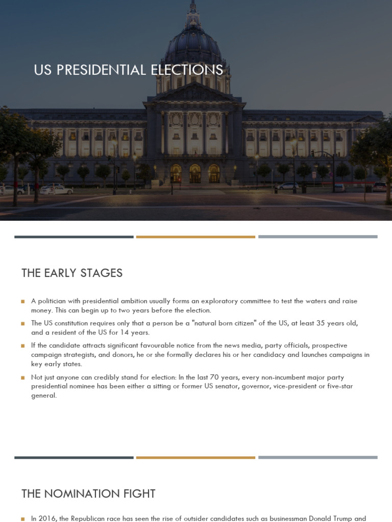 US Presidential Elections Overview | PDF | Presidents Of The United ...