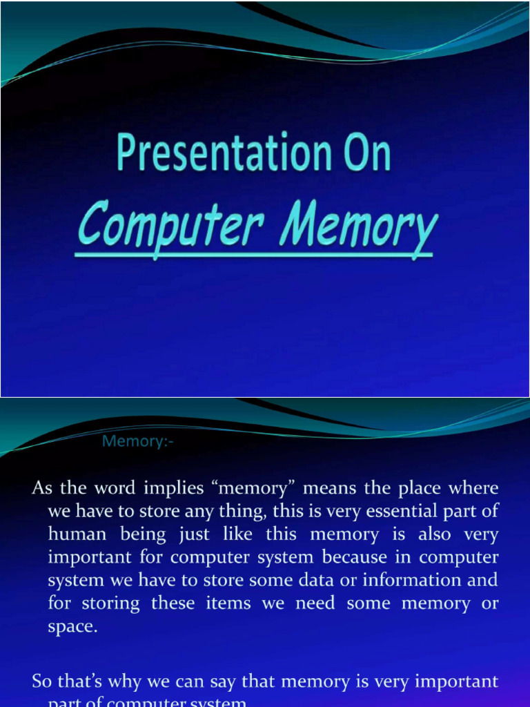 Computer Memory | PDF
