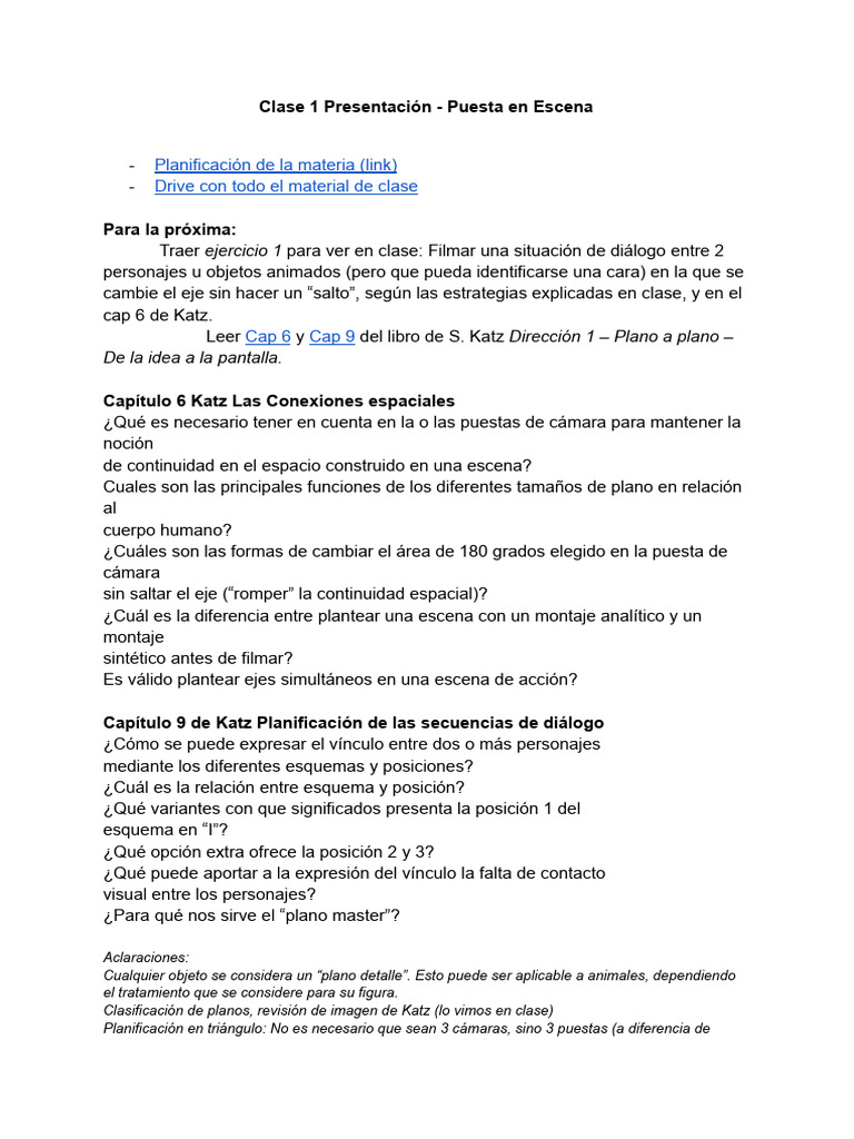 Guía Clase 2 Ejes de Acción 1 - Dialogo 2 Personajes 2025 2c | PDF