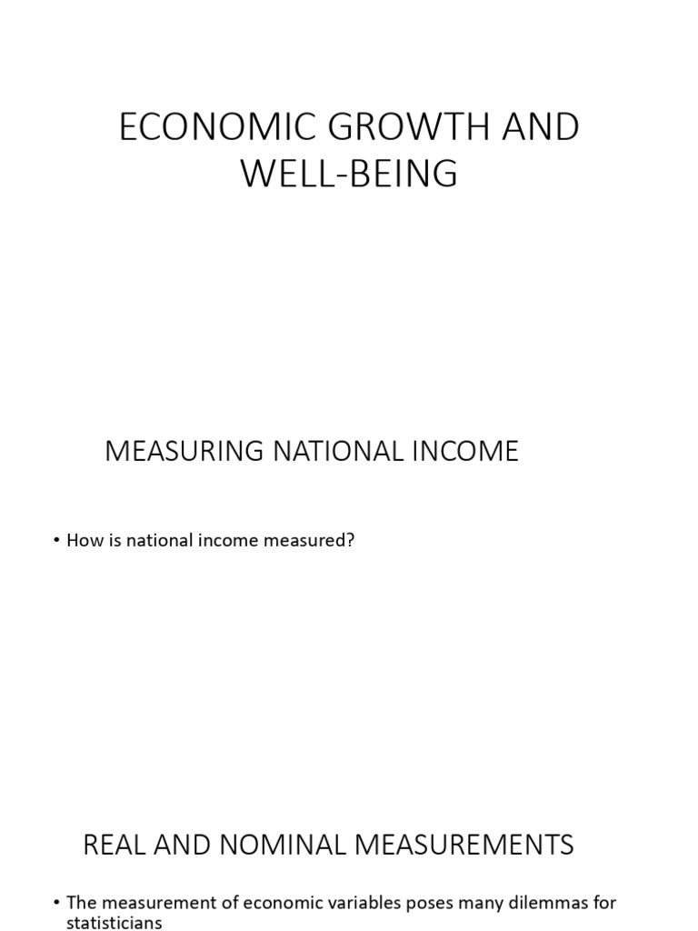 Measuring Economic Growth and Income | PDF | Gross Domestic Product ...