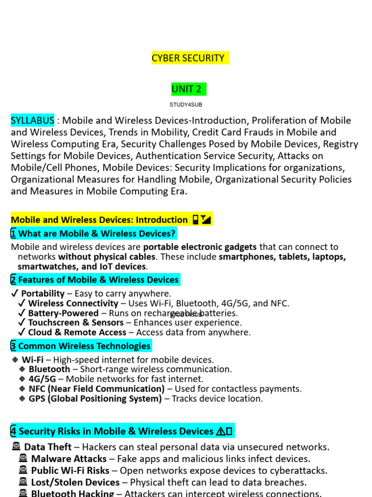 CYBERSECURITYUNIT2 Watermark Watermark Watermark | PDF | Security ...