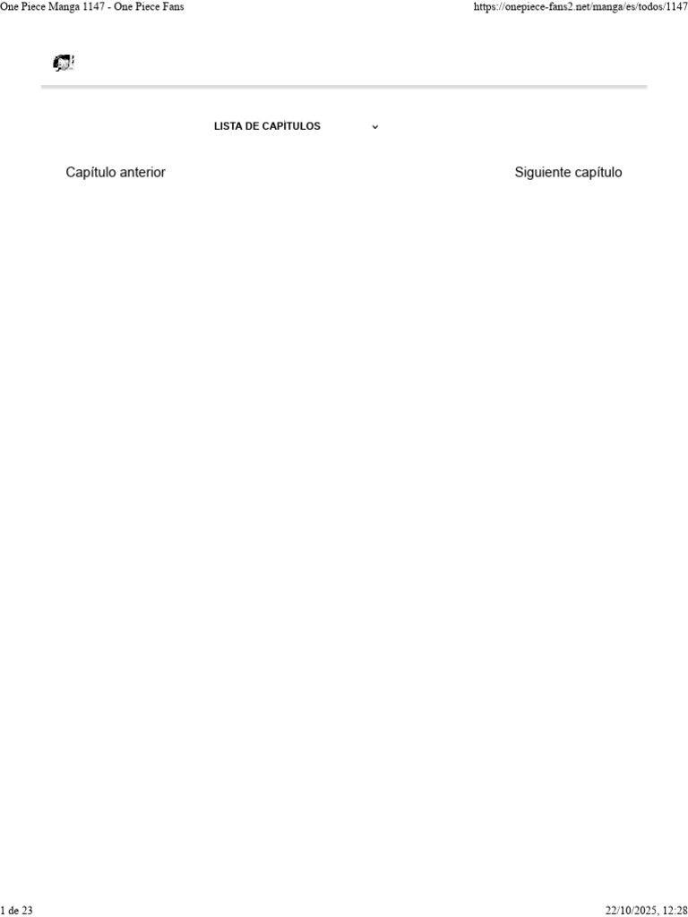One Piece Manga 1147 - One Piece Fans | PDF