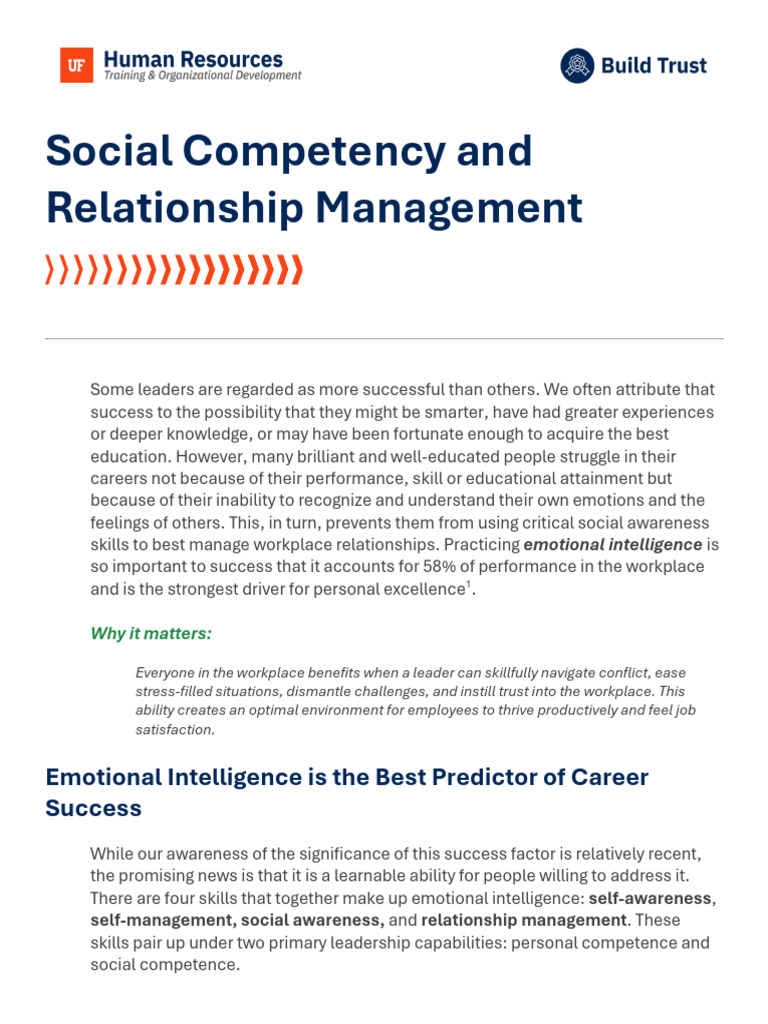 Emotional Intelligence in Leadership | PDF | Empathy | Awareness