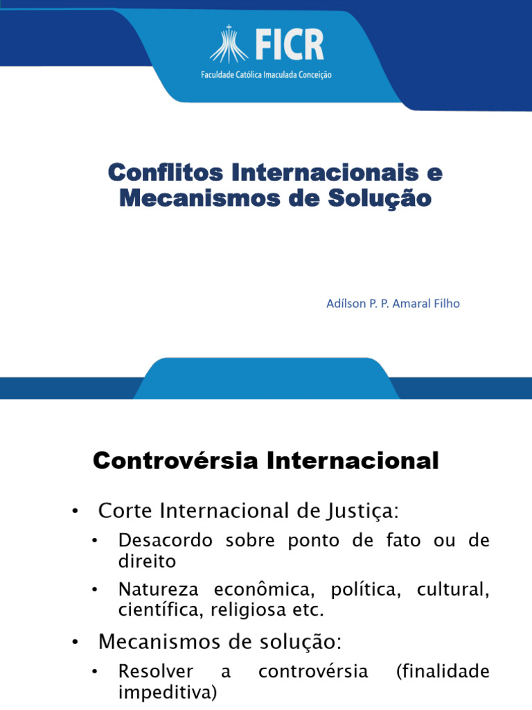 5. Conflitos Internacionais | PDF