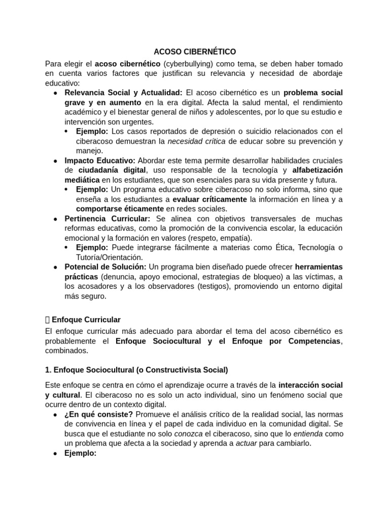 Estrategias Educativas contra Ciberacoso | PDF | Acoso cibernético ...
