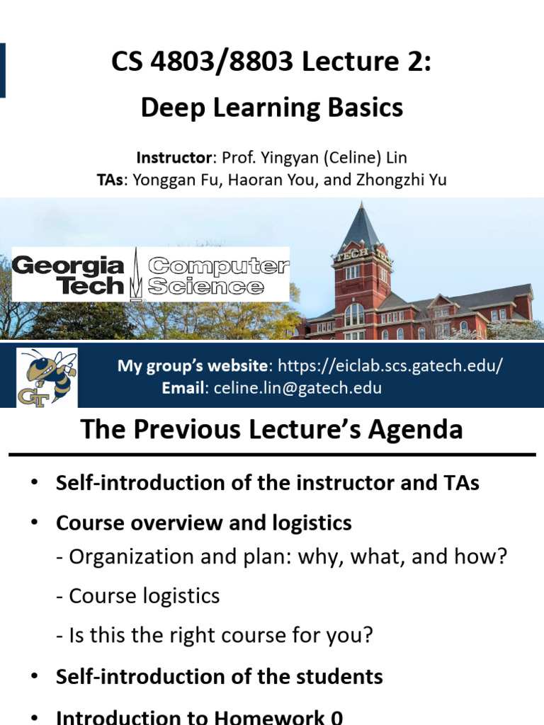 Efficient Deep Learning Techniques at GaTech | PDF | Deep Learning ...