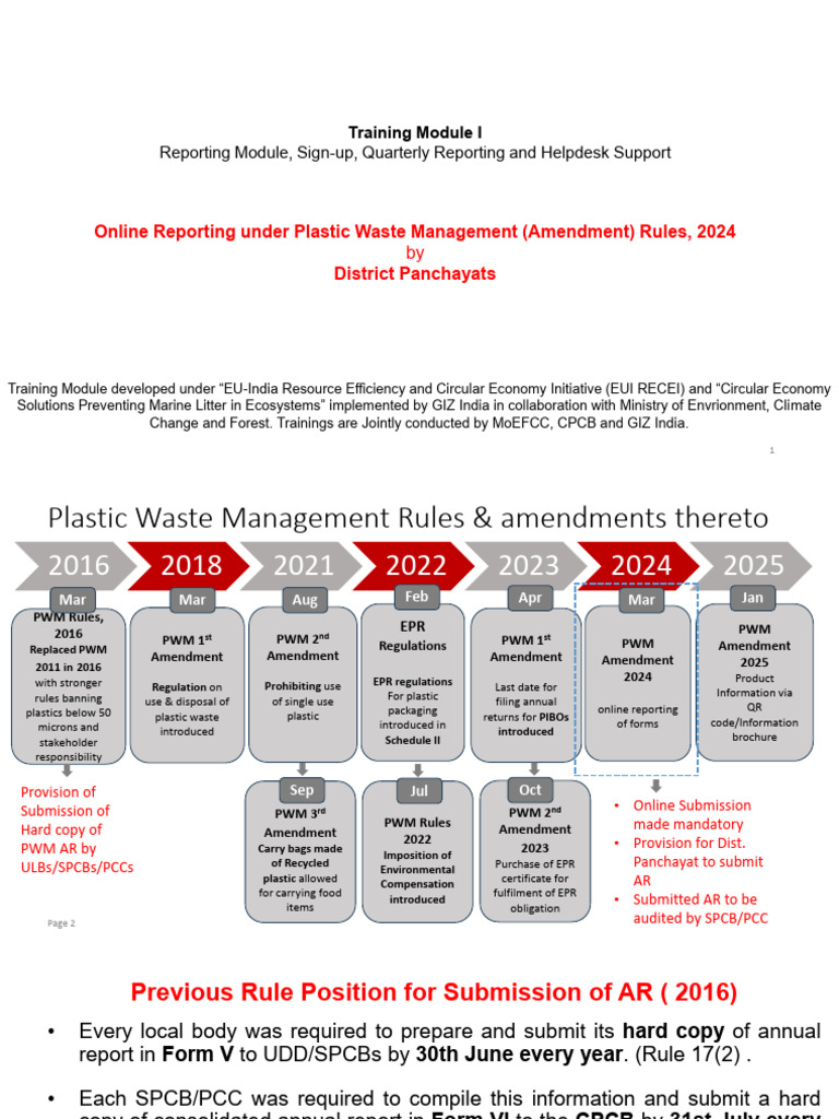 Online Reporting for Plastic Waste Management | PDF | Waste | Recycling