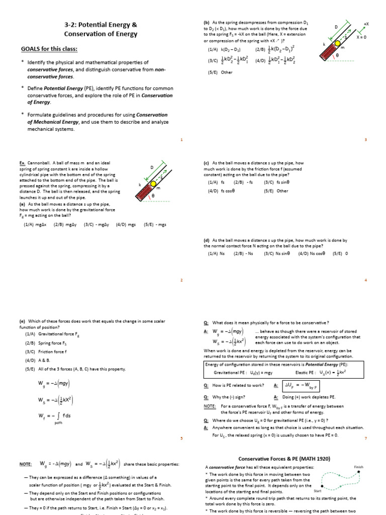 Understanding Potential Energy and Forces | PDF | Force | Physical Sciences