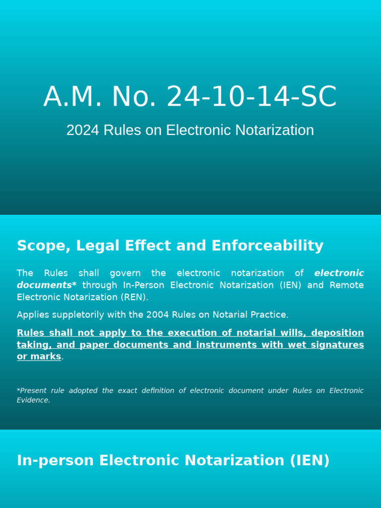 Electronic Notarization | PDF | Notary Public | Consul (Representative)