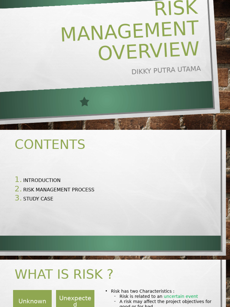 Risk Management Process Overview | PDF | Risk | Risk Management