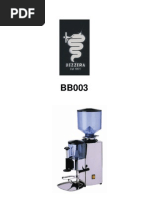 Download Bezzera BB003 Coffee Grinder Parts Manual by Keetykat SN94618687 doc pdf