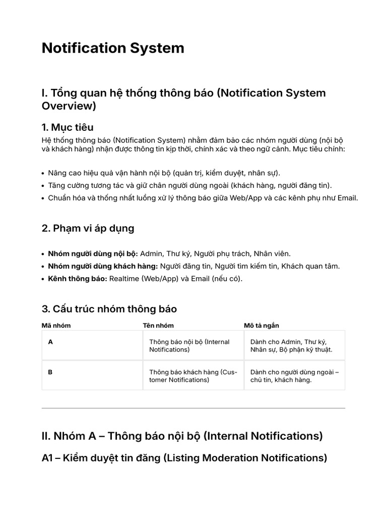 Notification System A4 | PDF