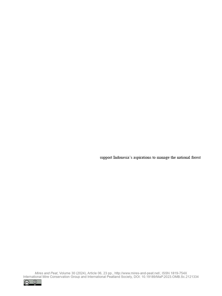 Land Use Effects on Tropical Peat Carbon | PDF | Peat | Earth Sciences