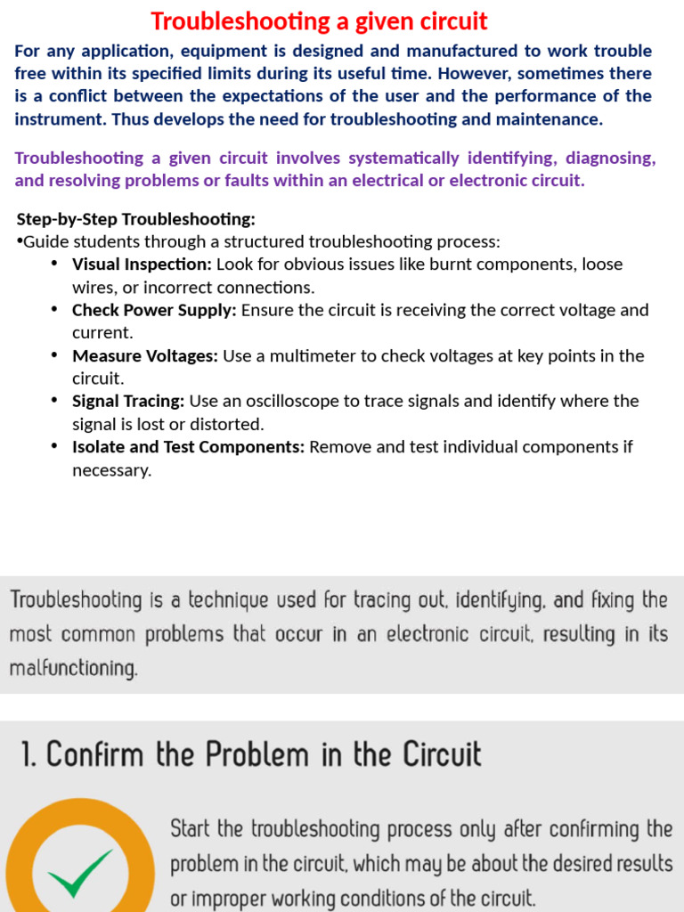 Step-by-Step Circuit Troubleshooting Guide | PDF