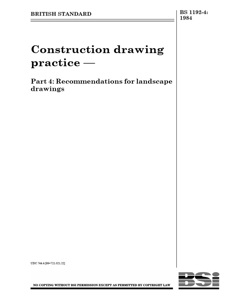 Landscape Drawing Standards BS 1192-4 | PDF | Real Estate Appraisal | Data